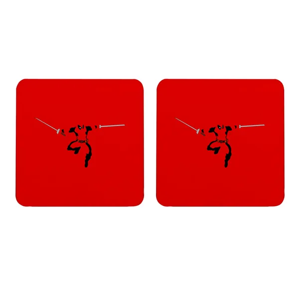 Multicolor_Deadpool_All_Red_Set_Of_2_Square_Wooden_Coaster