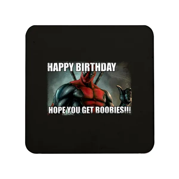 Multicolor_Deadpool_Birthday_Wish_Set_Of_2_Square_Wooden_Coaster