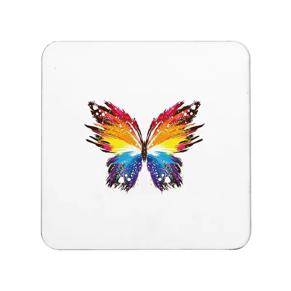 Multicolor_Abstract_Butterfly_Art_Set_Of_2_Square_Wooden_Coaster