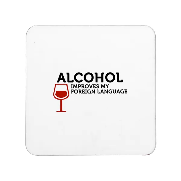 Multicolor_Alcohol_Improves_My_Foreign_Language_Set_Of_2_Square_Wooden_Coaster