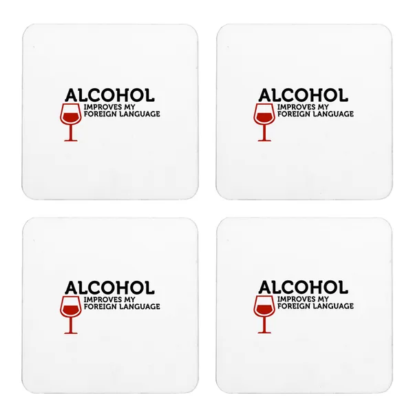 Multicolor_Alcohol_Improves_My_Foreign_Language_Set_Of_2_Square_Wooden_Coaster