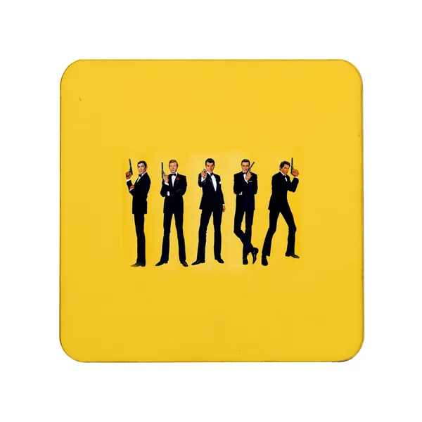 Multicolor_All_X_James_Bonds_Art_Set_Of_2_Square_Wooden_Coaster
