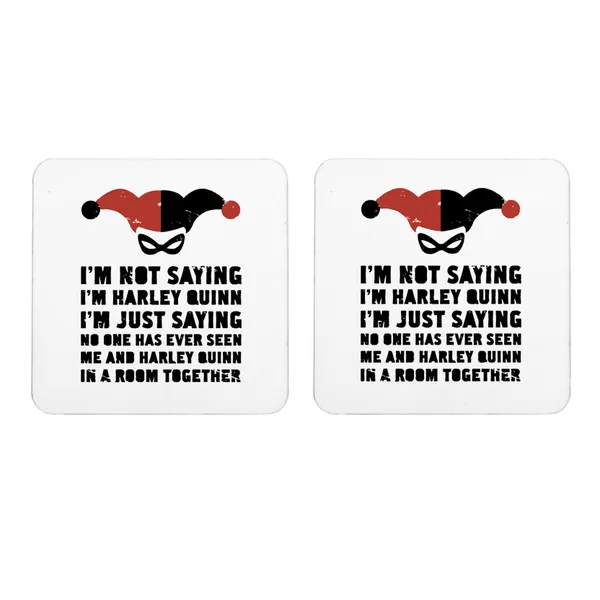 Multicolor_Am_I_Harley_Quinn_Set_Of_2_Square_Wooden_Coaster