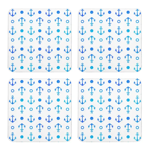 Multicolor_Anchor_Pattern_Art_Set_Of_2_Square_Wooden_Coaster
