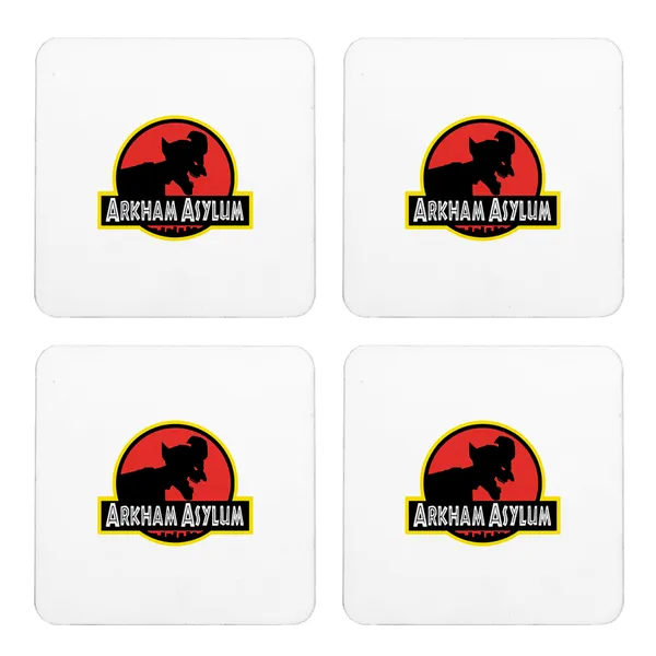 Multicolor_Arkham_Asylum_Joker_Logo_Set_Of_2_Square_Wooden_Coaster