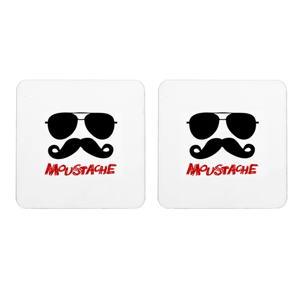 Multicolor_Avaiator_Moustache_Set_Of_2_Square_Wooden_Coaster