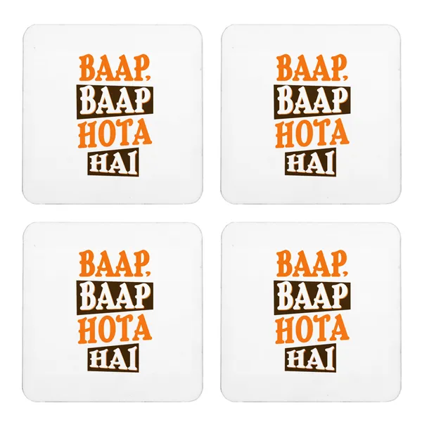 Multicolor_Baap_Baap_Hota_Hai_Set_Of_2_Square_Wooden_Coaster