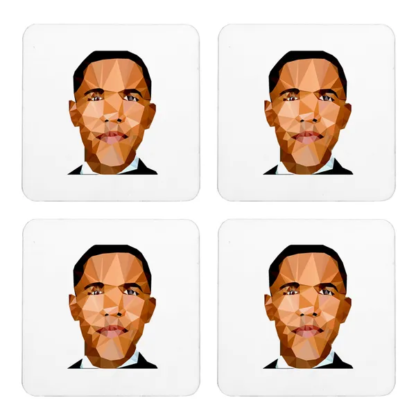 Multicolor_Barack_Obama_Geometric_Art_Set_Of_2_Square_Wooden_Coaster