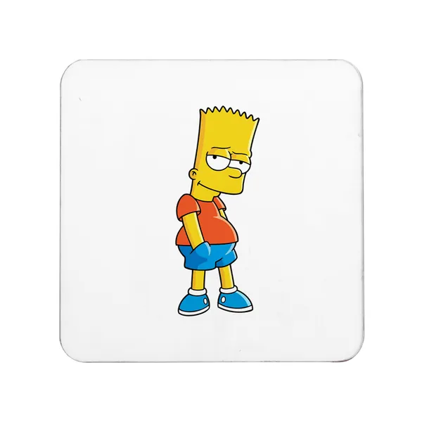 Multicolor_Bart_Simpson_Sly_Set_Of_2_Square_Wooden_Coaster