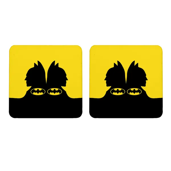 Multicolor_Batman_In_Classic_Yelloe_And_Black_Set_Of_2_Square_Wooden_Coaster