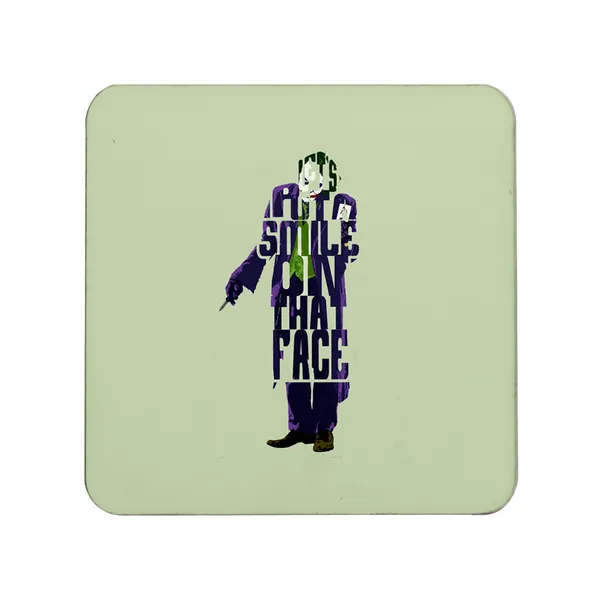 Multicolor_Batman_Joker_Lets_Put_A_Smile_On_That_Face_Green_Baground_Set_Of_2_Square_Wooden_Coaster
