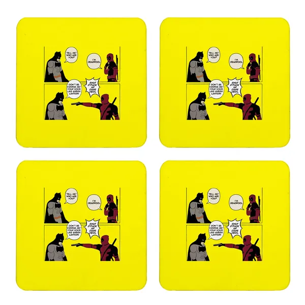 Multicolor_Batman_Vs_Deadpool_Set_Of_2_Square_Wooden_Coaster