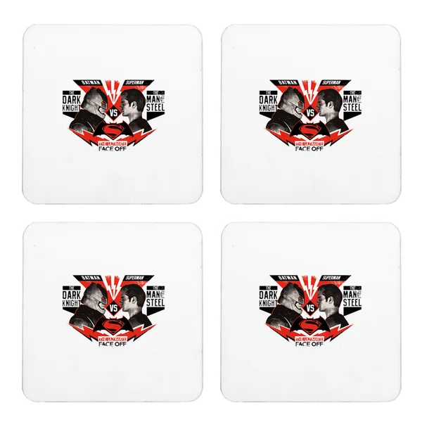 Multicolor_Batman_Vs_Superman_Ultimate_Face_Off_Set_Of_2_Square_Wooden_Coaster