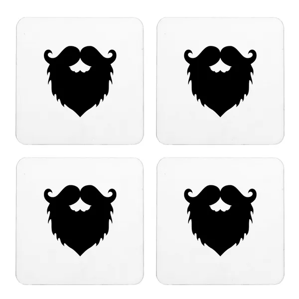 Multicolor_Beard_Mustache_Set_Of_2_Square_Wooden_Coaster