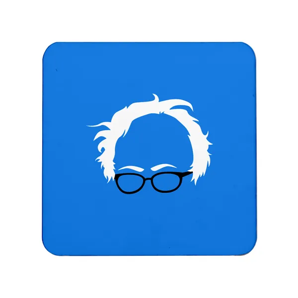 Multicolor_Bernie_Sanders_Hair_Logo_Set_Of_2_Square_Wooden_Coaster