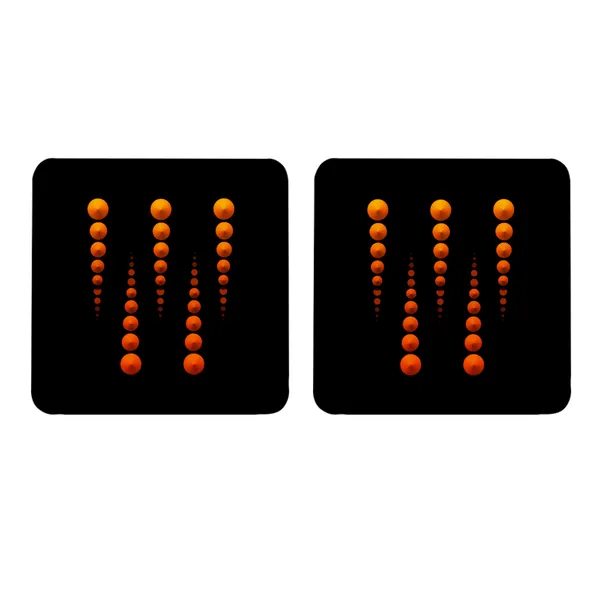 Multicolor_Black_Orange_Pattern_Set_Of_2_Square_Wooden_Coaster