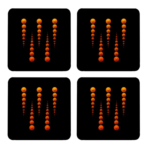 Multicolor_Black_Orange_Pattern_Set_Of_2_Square_Wooden_Coaster