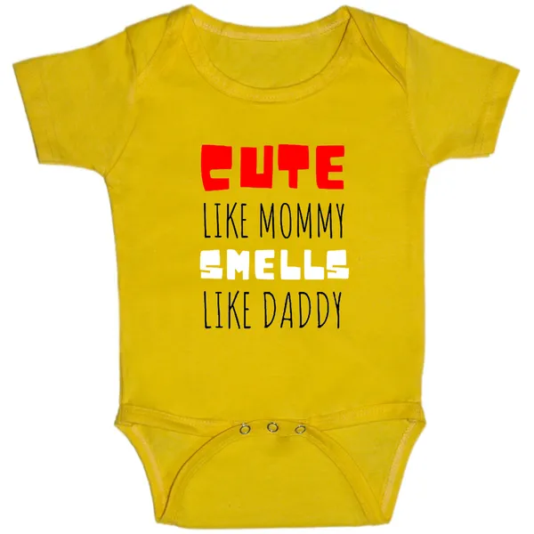 Yellow_Cute_Like_Mommy_Smells_Like_Daddy_Cotton_Romper_For_6_To_12_Months