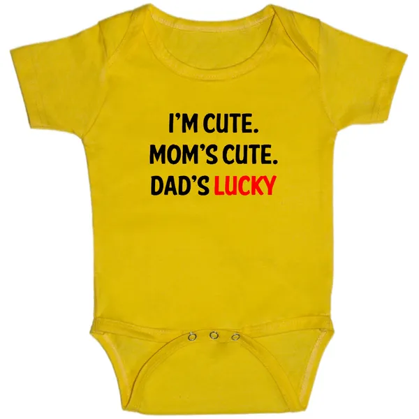 Yellow_Im_Cute_Moms_Cute_Dads_Lucky_Cotton_Romper_For_6_To_12_Months