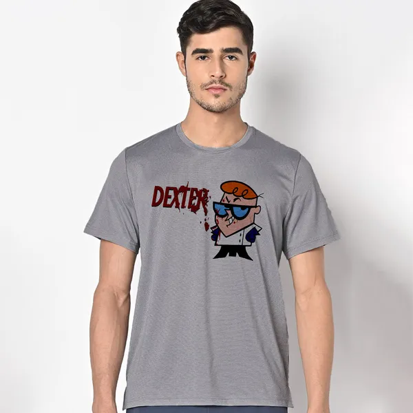 Mooch_Wale_Dexter_Cartoon_In_New_Style__Quick-Dri_T-shirt_For_Men
