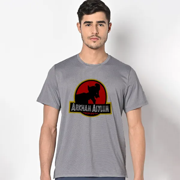 Mooch_Wale_Arkham_Asylum_Joker_Logo__Quick-Dri_T-shirt_For_Men