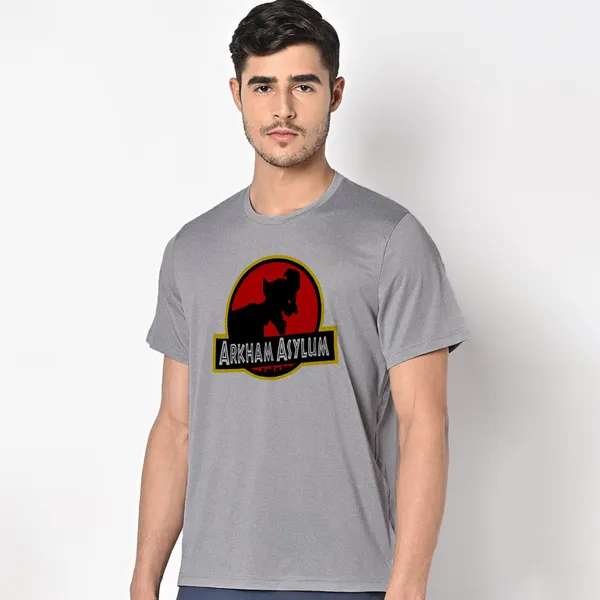 Mooch_Wale_Arkham_Asylum_Joker_Logo__Quick-Dri_T-shirt_For_Men