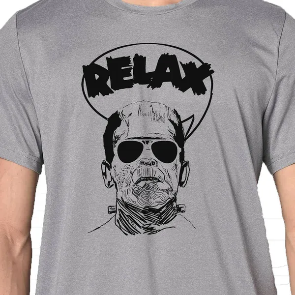 Mooch_Wale_Frankiestein_Say_Relax__Quick-Dri_T-shirt_For_Men