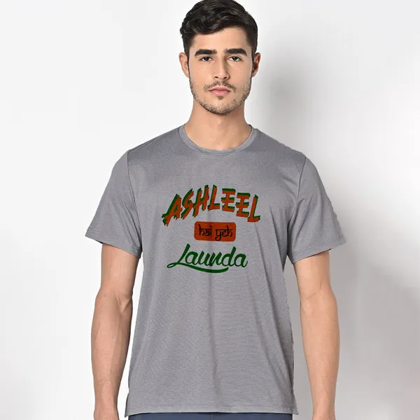 Mooch_Wale_Ashleel_Hai_Yeh_Launda__Quick-Dri_T-shirt_For_Men