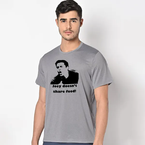 Mooch_Wale_Friends_,_Joye_Dosent_Share_Food_Black_And_White__Quick-Dri_T-shirt_For_Men