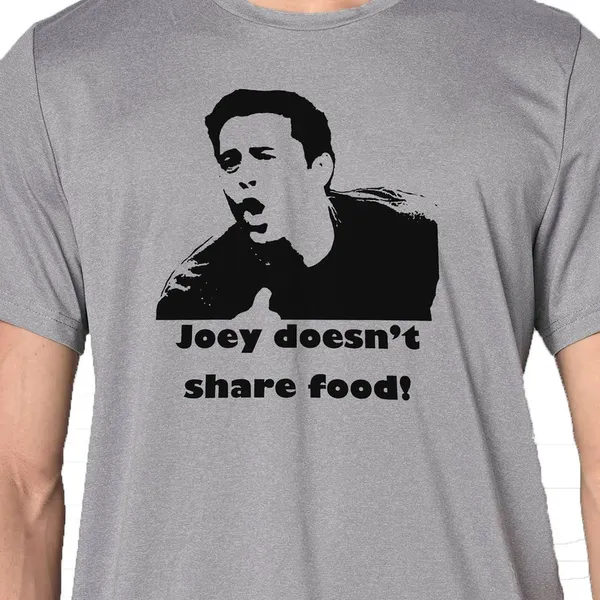 Mooch_Wale_Friends_,_Joye_Dosent_Share_Food_Black_And_White__Quick-Dri_T-shirt_For_Men
