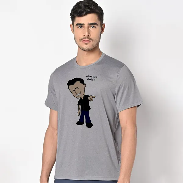 Mooch_Wale_Friends_Joye_How_You_Doin_Clipart__Quick-Dri_T-shirt_For_Men