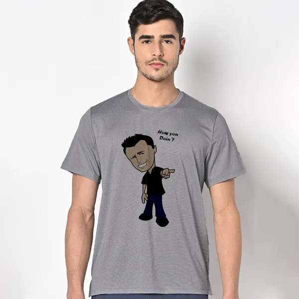 Mooch_Wale_Friends_Joye_How_You_Doin_Clipart__Quick-Dri_T-shirt_For_Men