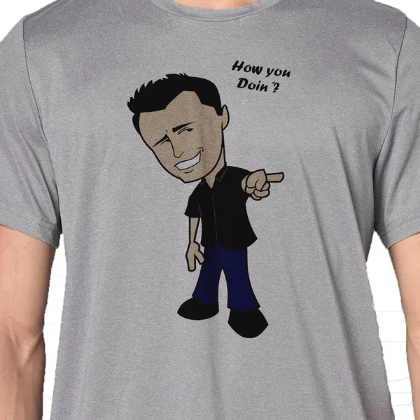Mooch_Wale_Friends_Joye_How_You_Doin_Clipart__Quick-Dri_T-shirt_For_Men