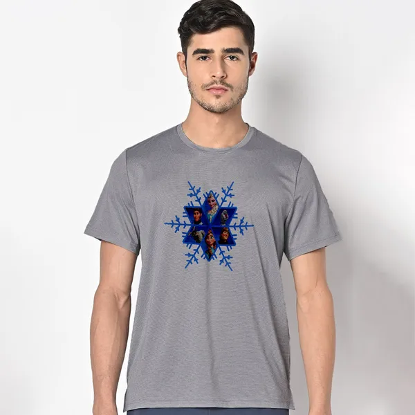 Mooch_Wale_Frozen_Characters_Snowflake__Quick-Dri_T-shirt_For_Men