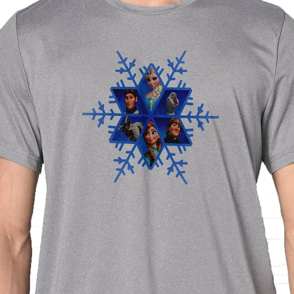 Mooch_Wale_Frozen_Characters_Snowflake__Quick-Dri_T-shirt_For_Men