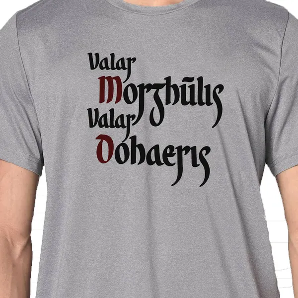 Mooch_Wale_Game_Of_Thrones_Valar_Morghulis_Valar_Dohaeris_Grey_Baground__Quick-Dri_T-shirt_For_Men