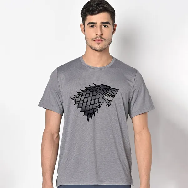 Mooch_Wale_Game_Of_Thrones_Wolf_Stark_Segial_Flag_Upside_Down__Quick-Dri_T-shirt_For_Men