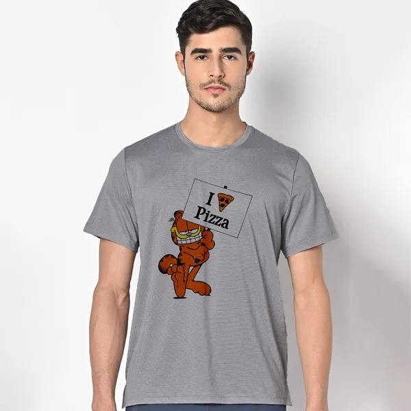 Mooch_Wale_Garfield_I_Love_Pizza__Quick-Dri_T-shirt_For_Men