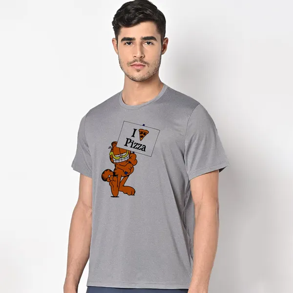 Mooch_Wale_Garfield_I_Love_Pizza__Quick-Dri_T-shirt_For_Men