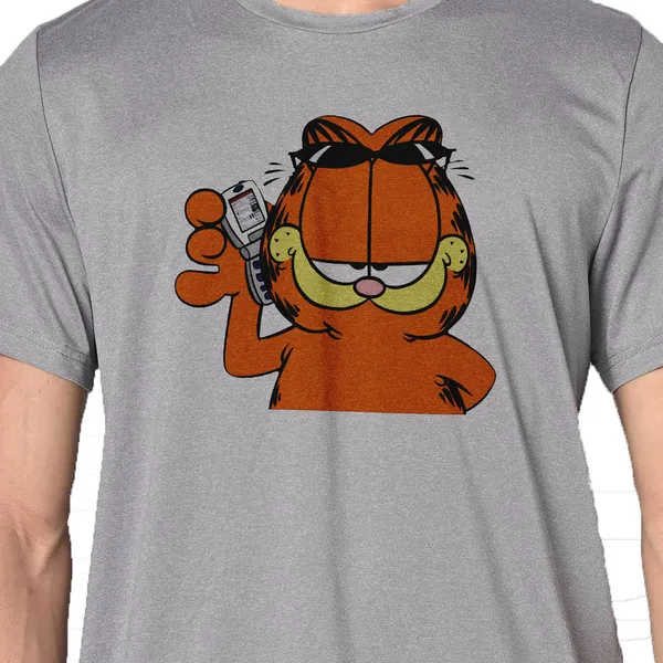 Mooch_Wale_Garfield_On_The_Phone_Quick-Dri_T-shirt_For_Men
