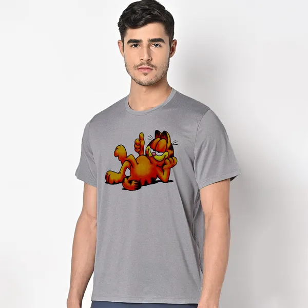 Mooch_Wale_Garfield_Says_Ok__Quick-Dri_T-shirt_For_Men