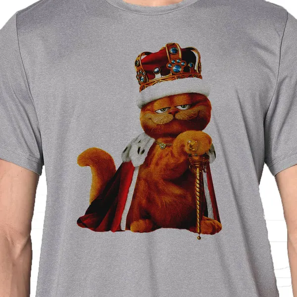 Mooch_Wale_Garfield_The_King__Quick-Dri_T-shirt_For_Men
