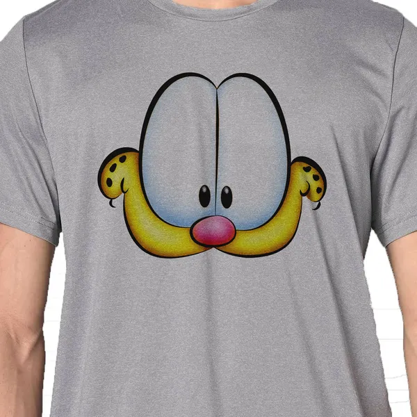 Mooch_Wale_Garfields_Face__Quick-Dri_T-shirt_For_Men