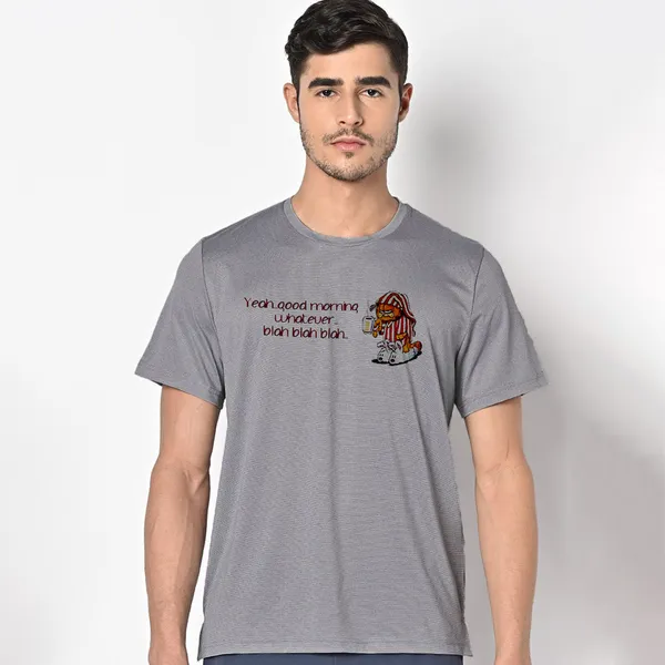 Mooch_Wale_Good_Morning_Garfield__Quick-Dri_T-shirt_For_Men