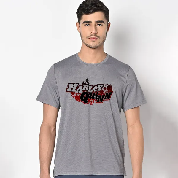 Mooch_Wale_Harley_Quinn_Card_Logo__Quick-Dri_T-shirt_For_Men