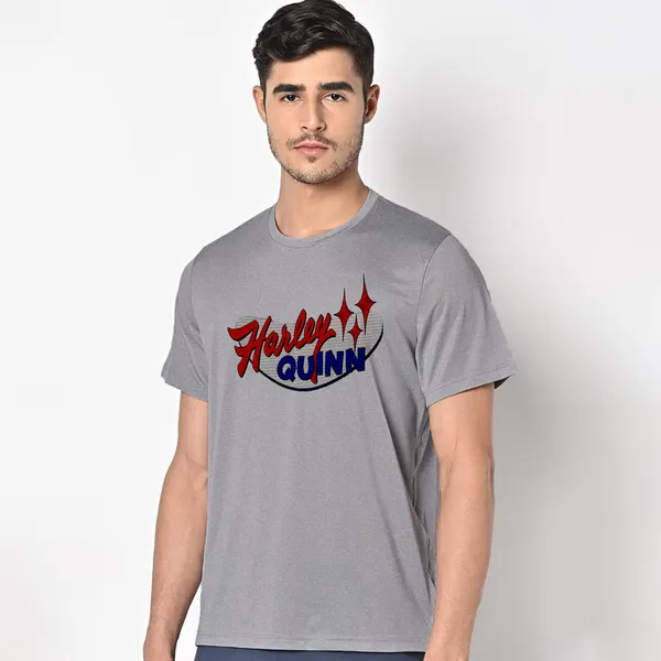 Mooch_Wale_Harley_Quinn_Logo__Quick-Dri_T-shirt_For_Men
