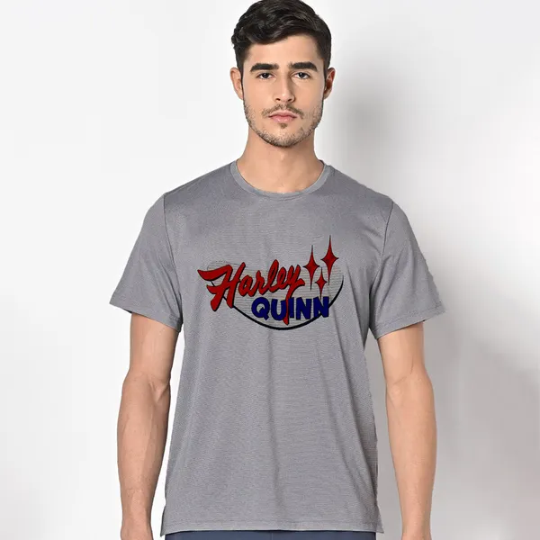 Mooch_Wale_Harley_Quinn_Logo__Quick-Dri_T-shirt_For_Men