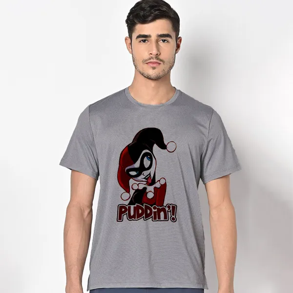 Mooch_Wale_Harley_Quinn_Puddin__Quick-Dri_T-shirt_For_Men