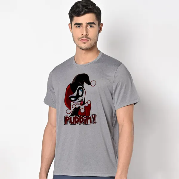 Mooch_Wale_Harley_Quinn_Puddin__Quick-Dri_T-shirt_For_Men