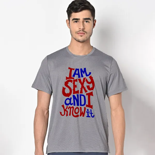 Mooch_Wale_I_Am_Sexy_And_I_Know_It_Red_And_Blue__Quick-Dri_T-shirt_For_Men
